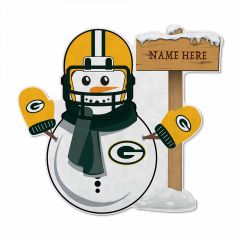 Packers Personalized Snowman Felt Pennant