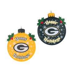 Packers FOCO 2-Pack Holiday Ornament/Coaster Set