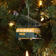 Packers FOCO Retro Bus with Tree Ornament