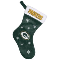 Packers Snowflake Embroidered Stocking