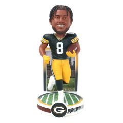 Packers FOCO #8 Josh Jacobs Banner Bobblehead