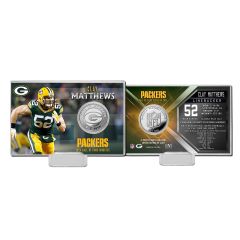 Packers HOF 2024 #52 Matthews Silver Coin Card