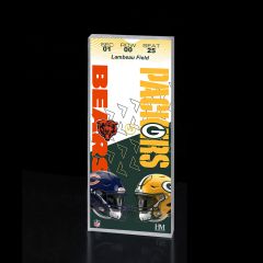 Packers vs. Bears 1/5/2025 Acrylic Game Ticket