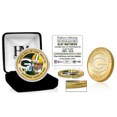 Packers HOF 2024 #52 Matthews Bronze Color Coin