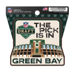 NFL Draft 2025 Lambeau Field Wincraft Pick Decal