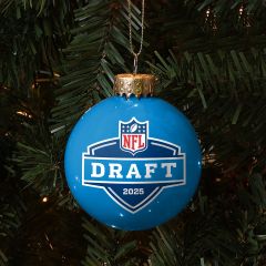 NFL Draft 2025 FOCO Glass Ball Ornament