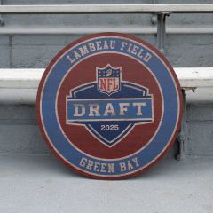 NFL Draft 2025 Circle Wood Sign