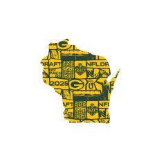 NFL Draft 2025 State Shape Sticker