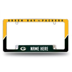 Packers Personalized Chrome License Plate Frame