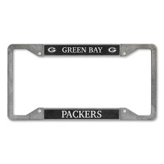 Packers Pewter Style License Plate Frame