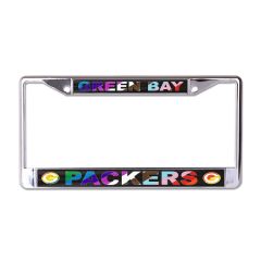 Packers Pride Diagonal Metal License Plate Frame