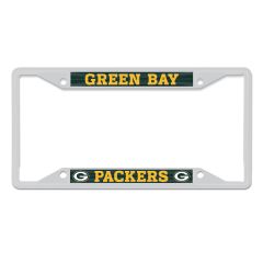 Packers Colored Metal License Plate Frame
