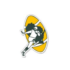 Packers Throwback Premium Acrylic Magnet