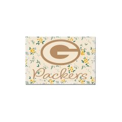 Packers Wincraft Cream Floral Magnet
