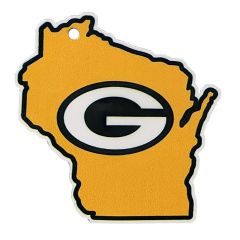 Packers Laser Cut State Shape Steel Magnet