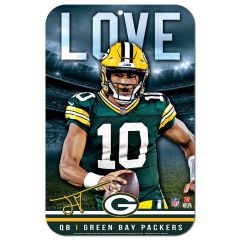 Packers Wincraft #10 Jordan Love Plastic Sign