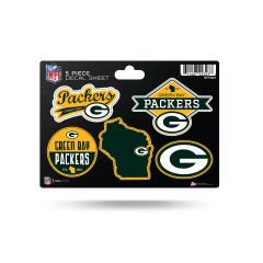 Packers 5-Pack Decal Sheet