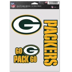 Packers 3-Pack Fan Decal Set