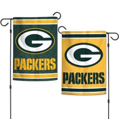 Packers Heathered 2-Sided Garden Flag