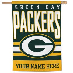 Packers Personalized Vertical Banner Flag