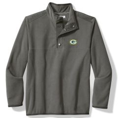 Packers Tommy Bahama Field Runner Snap Mock Fleece