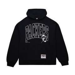 Packers Mitchell & Ness Throwback Logo Over Hoodie