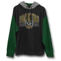 Packers Junk Food Unisex Tri-Color Blocked Hoodie