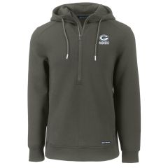 Packers Cutter & Buck 2024 Roam Eco 1/2 Zip Hoodie