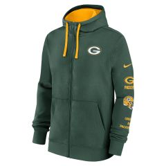 Packers Nike Triple Hit Club Full Zip Hoodie