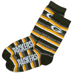 Packers Womens Heather Team Stripe Crew Sock