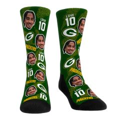 Packers #10 Jordan Love Football Guy Sock