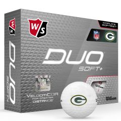 Packers Wilson Duo Soft+ 12-Pack Team Golf Balls