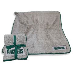 Packers Wordmark Frosty Fleece Throw Blanket