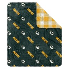 Packers Reversible Plush Sherpa Throw Blanket
