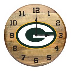 Packers Reclaimed Oak Clock