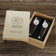 Packers Personalized 2-Piece Boxed Pilsner Set