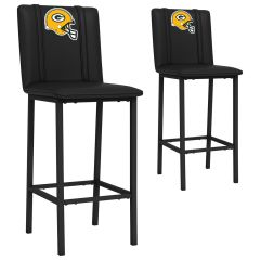 Packers Set of 2 Helmet Bar Stools