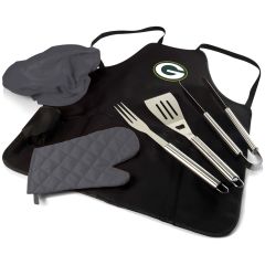Packers BBQ Apron Tote Pro Grill Set
