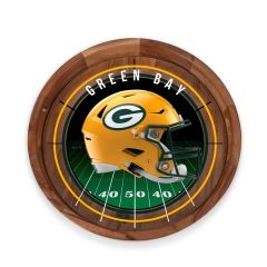 Packers Acacia Serving Tray with Glass Insert