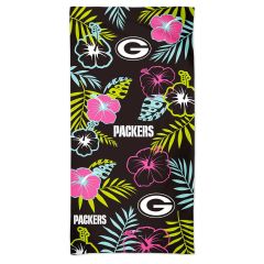 Packers Wincraft Neon Floral Beach Towel