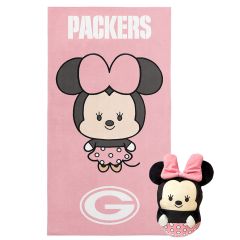 Packers Minnie Mouse Squish Hugger and Towel