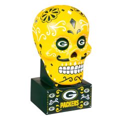 Packers Sugar Skull Statue