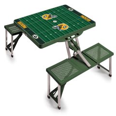 Packers Portable Folding Picnic Table With Seats