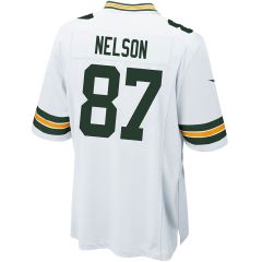 #87 Jordy Nelson Nike Away Game Jersey
