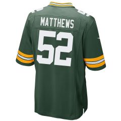 #52 Clay Matthews Nike Home Game Jersey