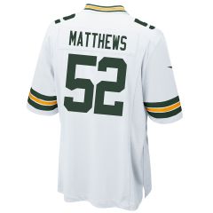 #52 Clay Matthews Nike Away Game Jersey