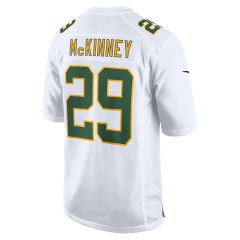 #29 Xavier McKinney Nike White Fashion Game Jersey