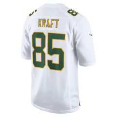 #85 Tucker Kraft Nike White Fashion Game Jersey