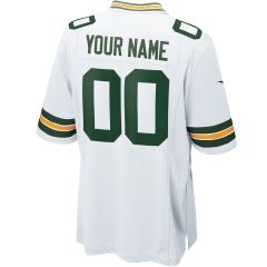 Packers Nike Custom Away Game Jersey