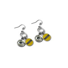 Packers Two Charm Dangle Earrings